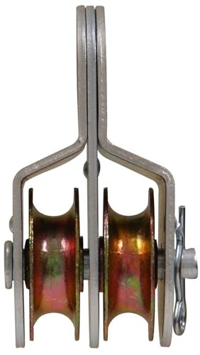 Hardware Essentials 852494 Double Sheave Fixed Pulley (1-1/2""), Gray - Image 2